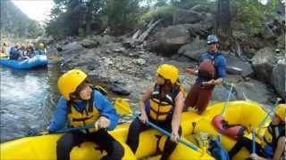 preview picture of video 'Karla Falls Out 45 deg White Water Rafting Colorado'
