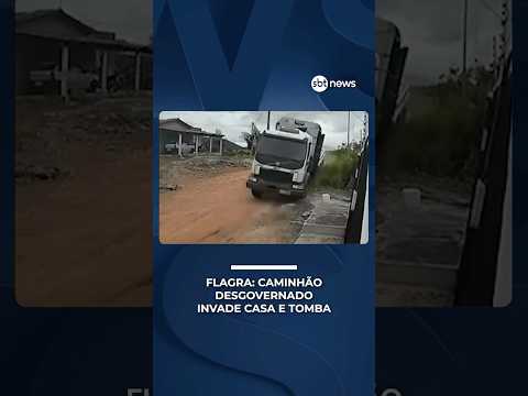 Caminhão sem freios invade casa e tomba após desviar de moto no interior do Pará | #PrimeiroImpacto