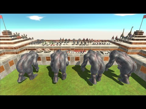 4× GORO THE GIANT VS 2× EVERY FACTION - Animal Revolt Battle Simulator ARBS