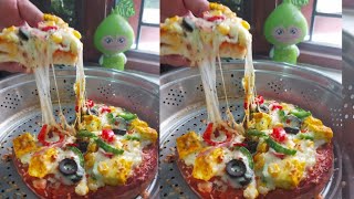 #shorts Super cheesy paneer pizza ghar per banao aur bus ek slice khao