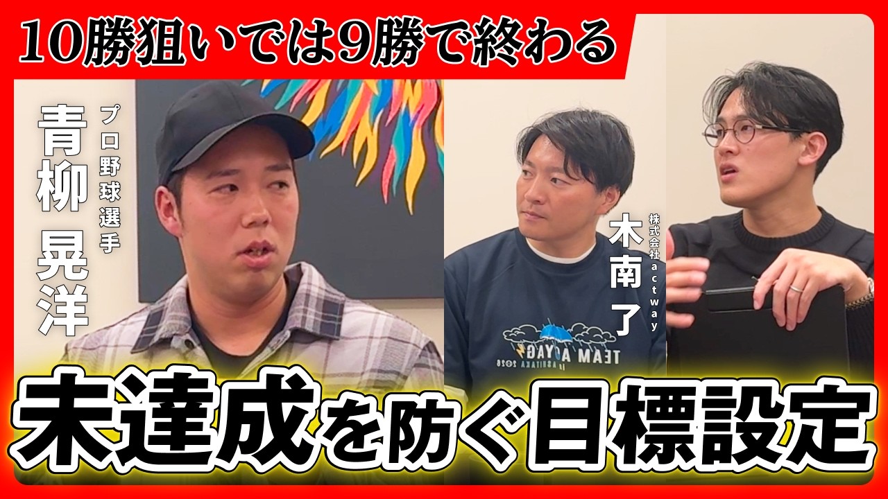 未達成を防ぐ目標設定法｜青柳晃洋が語る大谷翔平の凄さとは
