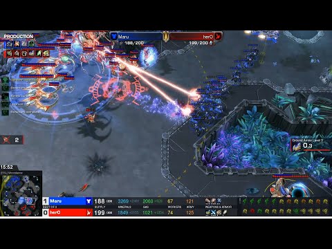 Starcraft II DreamHack Masters 2022 Valencia Jul1 herO(P) v Maru(T) Game 1 MAPS- [ESL] Moondance