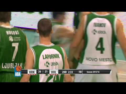 ABA Liga 2015/16 highlights: Krka - Union Olimpija R18 (2.1.2016)