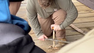 First day at Wilderness Living Skills Course