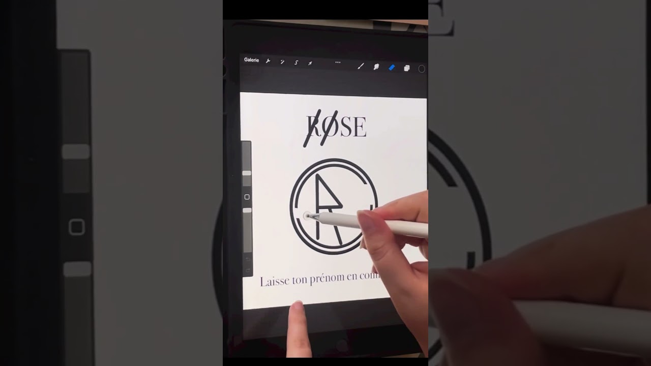 ROSE name logo design #logo #logodesign #viralshort #iphone15 #vlog #trendingshorts #travel