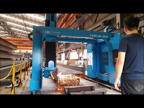 AMG Hcoper Gantry type Is Cutting 1200mm x 600mm Hbeam