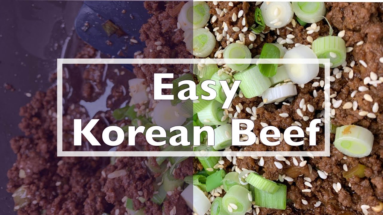 Easy Korean Beef