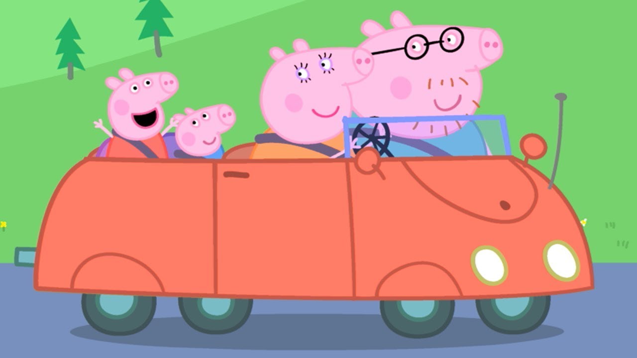 Peppa Pig and the Red Car!