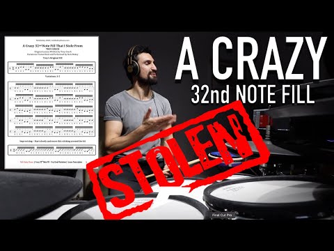 A CRAZY 32nd Note Fill That I Stole From Troy Grech - 5 Variations + New Lesson Format