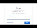Google Gmail YouTube Account Recovery Reset Password