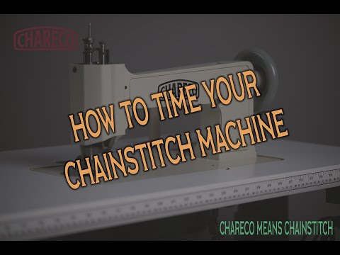 Chainstitch Embroidery. How To Time Your Machine.