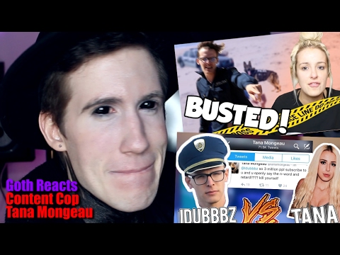 Goth Reacts to Content Cop - Tana Mongeau