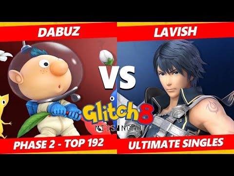 Glitch 8 SSBU - Dabuz (Olimar) Vs. Lavish (Chrom) Smash Ultimate Tournament Top 192