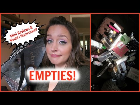 Tons of Empties!  Makeup/Beauty Reviews Video