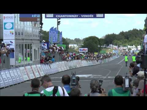 Arrivée du Championnat de France de Cyclisme amateurs 2015