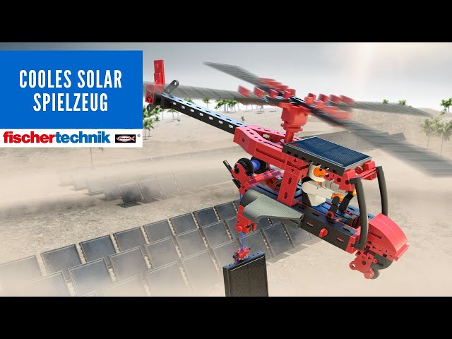 Video Teaser für Das neue Solar Spielzeug von fischertechnik!😍 Garantierter Spaß mit Flugzeug, Hubschrauber und Co.☀🚁