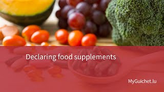 How do I declare food complements?