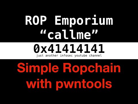 #4 - ROP Emporium 2: callme (simple ropchain using pwntools)