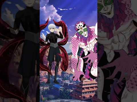 Kaneki vs Six upper moon (Tokyo Ghoul vs Demon slayer) #anime #demonslayer #kaneki