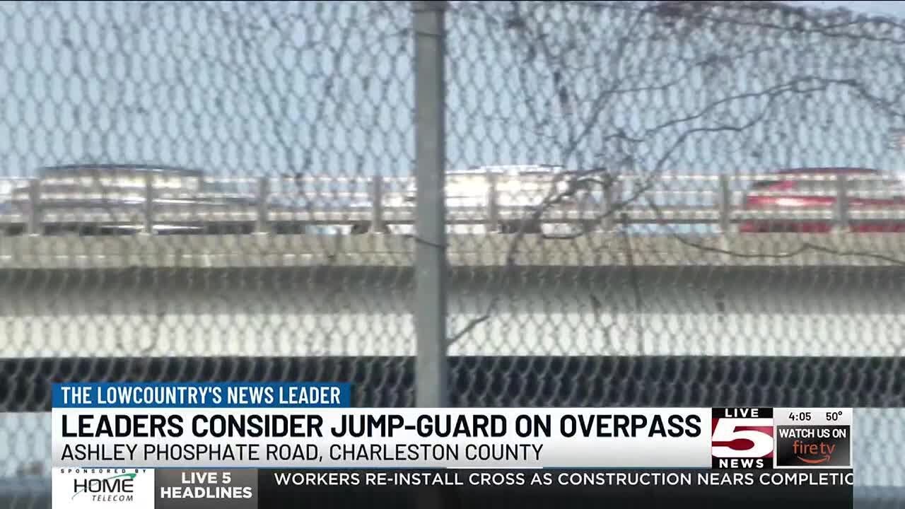 VIDEO: Leaders consider jump guard on Ashley Phosphate Road overpass