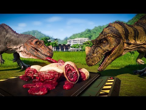 2 Ceratosaurus Vs 2 Indoraptor Vs 2 Carcharodontosaurus - Jurassic World Evolution