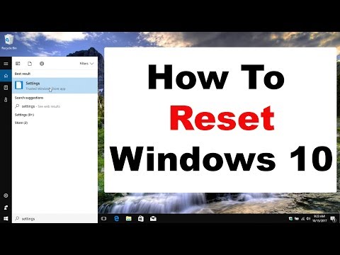 How To Reset Windows 10 - Step By Step Tutorial Video