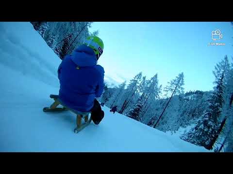 Schlitteln Bergün-Preda, Schweiz 26.12.2020