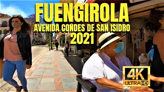 Fuengirola Centre Av. Condes de San Isidro, short walk May 2021 Malaga Costa Del Sol Spain 4k