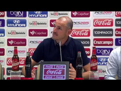 Rueda de prensa de Soriano tras el Córdoba CF (1-1) UD Almería