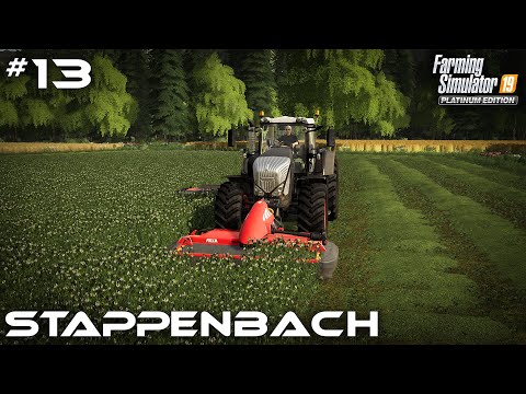 Cutting, Baling & wrapping Clover - Stappenbach #13 Farming Simulator 19 Timelapse