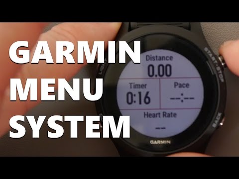 Garmin Forerunner 935 / Fenix 5 / Fenix 5X - Menu System