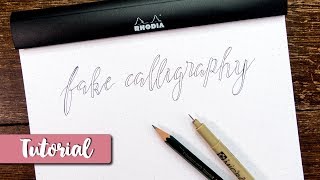FAKE CALLIGRAPHY | Schriften im Bullet Journal