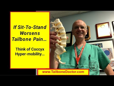 Sit-to-Stand Worsens Coccyx Pain (Tailbone Pain) with Tailbone Hypermobility