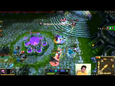 Warm up game Pentakill High Elo EU Dyrus runs into Wickd