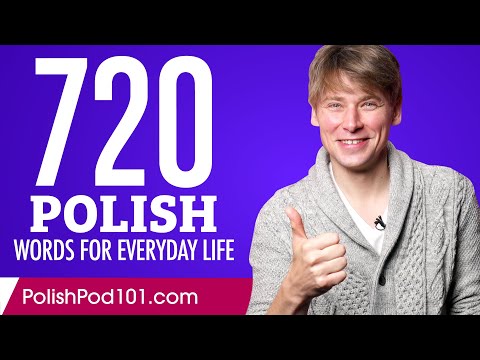 720 Polish Words for Everyday Life - Basic Vocabulary #36
