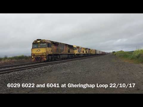6029 6022 and 6041 at Gheringhap Loop