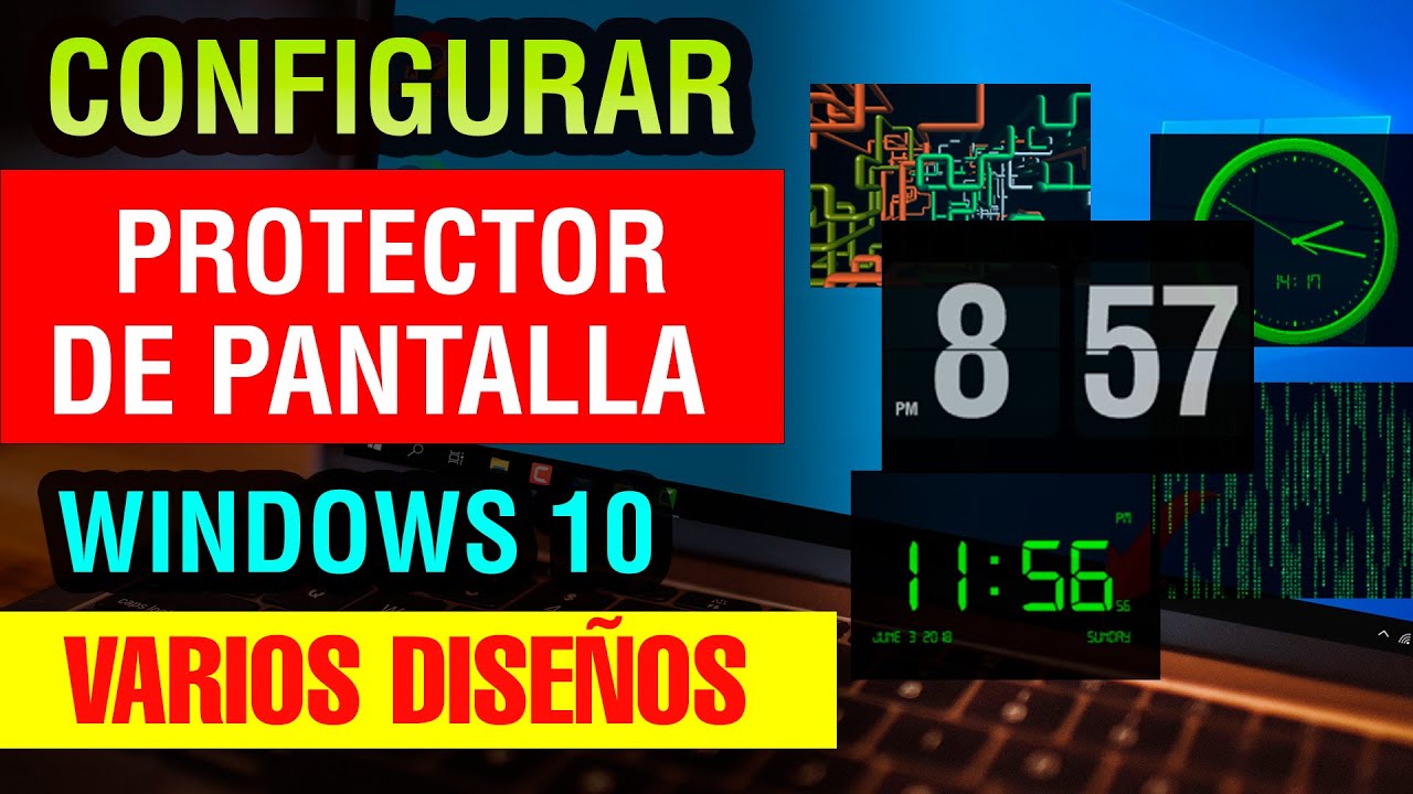 Como poner Protector de Pantalla en pc Windows 10 2023 | activar y configurar protector de pantalla