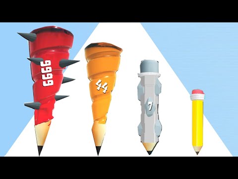 PEN DIG 3D - ASMR Gameplay. Level Up MAX 'Crayon Rush 3D'