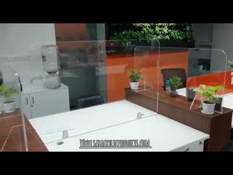 Acrylic Sneeze Guard Portable Counter Shield | Available on IndiaMART