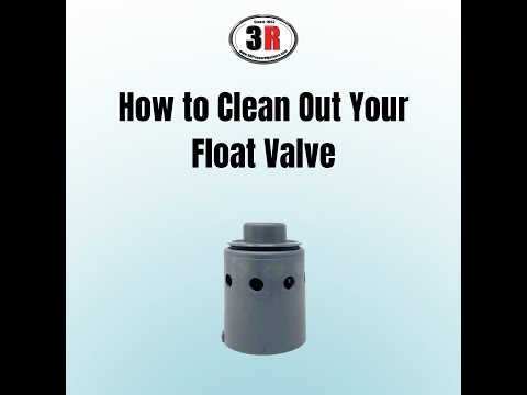 How To Clean Out Your Float Valve