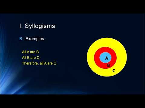 Cognition Lecture 8.1 Syllogistic Reasoning