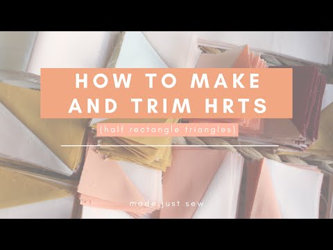 How to make and trim HRTs (half rectangle triangles)