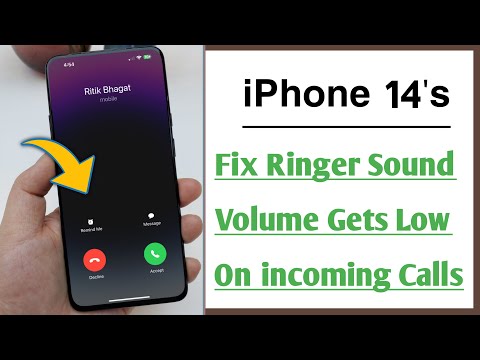 iPhone 14 / 14 Pro How To Fix Ringer Sound Volume Gets Low On incoming Calls Easy Fix