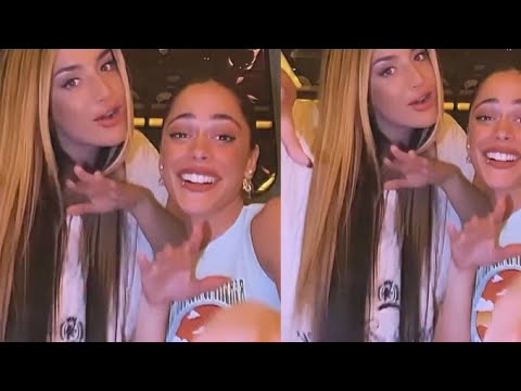 Tini Stoessel junto a Lola Indigo en España.Planean nueva colaboración?