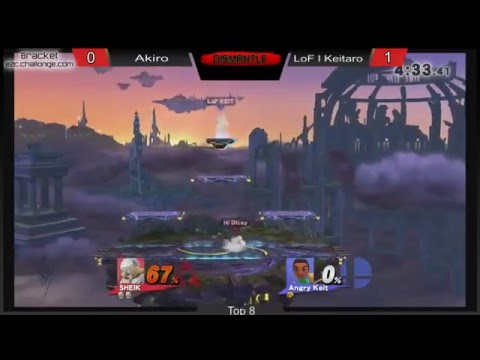 Dismantle Smash 4: Akiro (Sheik) vs. Keitaro (Mii Brawler) - LB