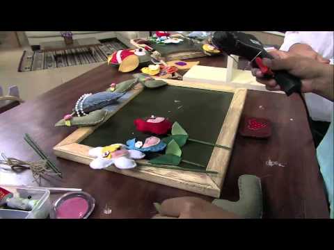 Mulher.com 17/04/2013 Alessa Mendes - Quadro para o dia das mães feltro  Parte 2/2