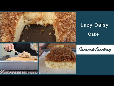 Bolo de Margarida Preguiçosa | Cobertura de Flocos de Cococut