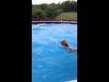 The Kids And Shawn In The Pool
