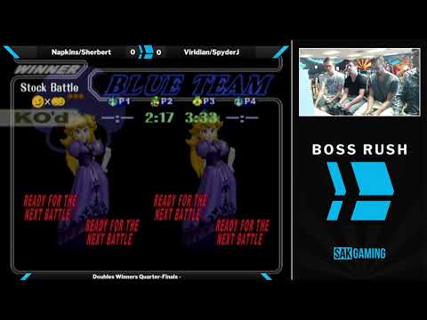 Boss Rush The Moon Doubles Winners Quarters - Napkins/Sherbert (Blue) vs Viridian/SpyderJ (Green)