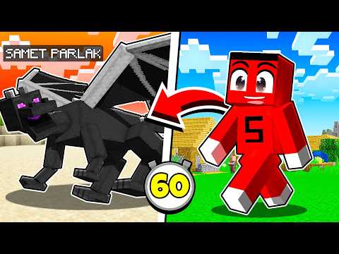 I'M CHANGING SHAPE EVERY MINUTE IN MANHUNT!! - Minecraft